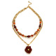 Collier double en or 