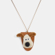 Collier 2#-Café-Chiot