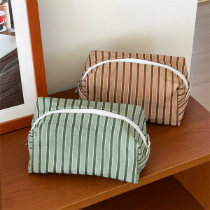 Trousse De Maquillage Pour Femme, 1 Pièce, Série Simple, Décontractée, En Toile h5 Image3
