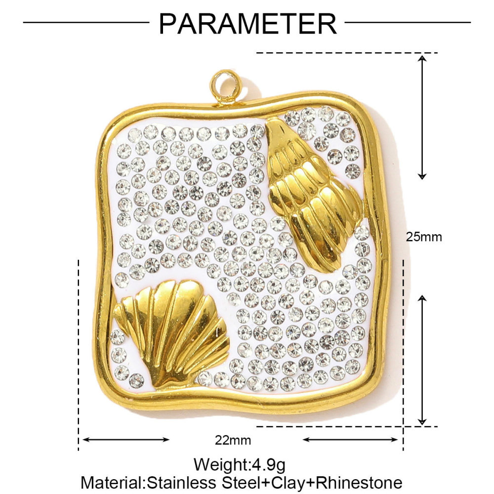 Pendentif Femme Moderne En Acier Inoxydable, Couleur Or, Motif Animaux (1 Pièce) Image2