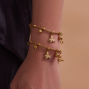 Ensembles De Bijoux Élégants Pour Femmes, En Acier Inoxydable, Imperméables, Couleur Or, Avec Zircon Et Motif Papillon. h5 Image5