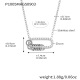P1005-Collier avec anneau romain en acier 38+5 cm Image4
