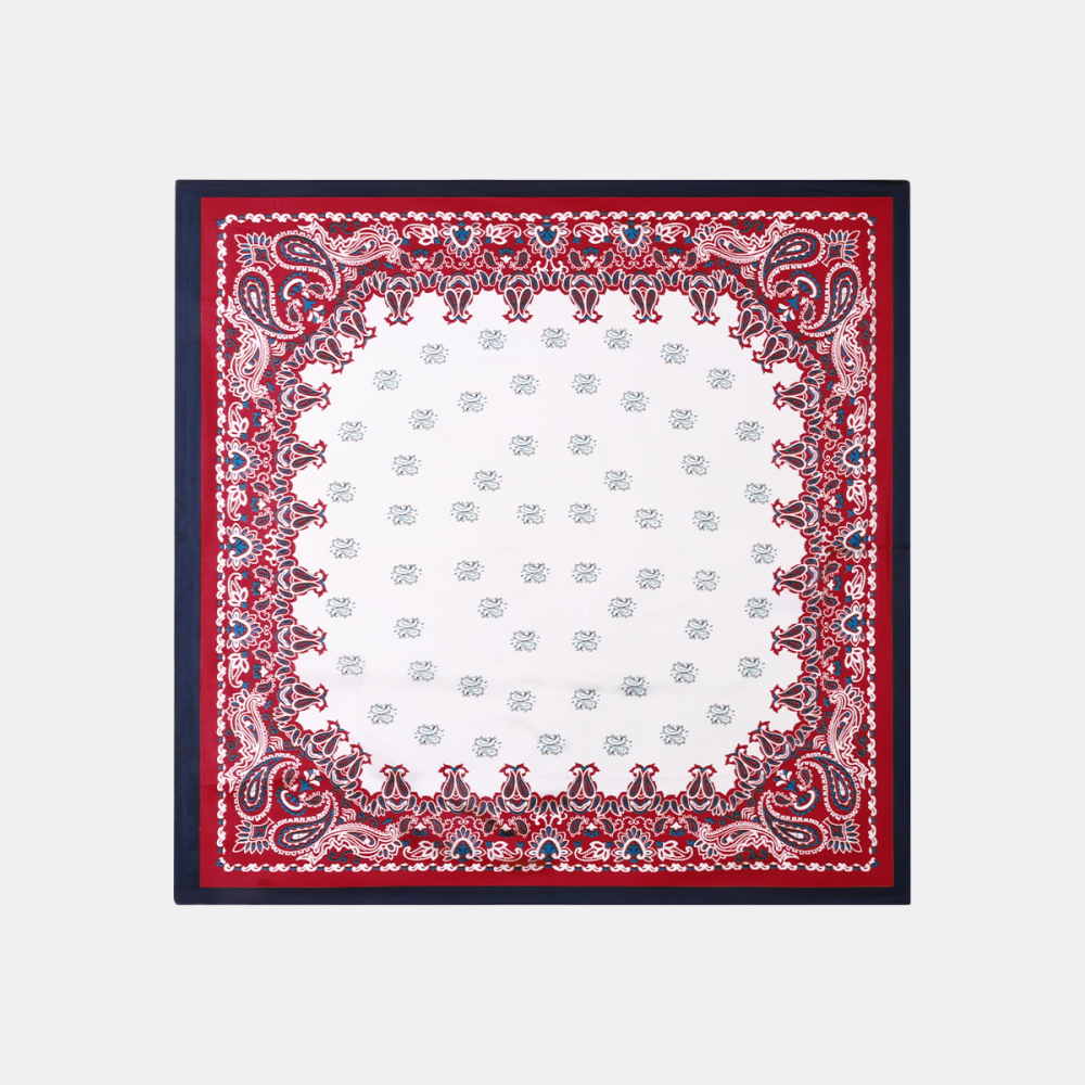 Bandana Élégant En Rayonne À Fleurs De Cajou Pour Femme, 1 Pièce