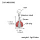 D391-Pendentif en zircon couleur acier Image10