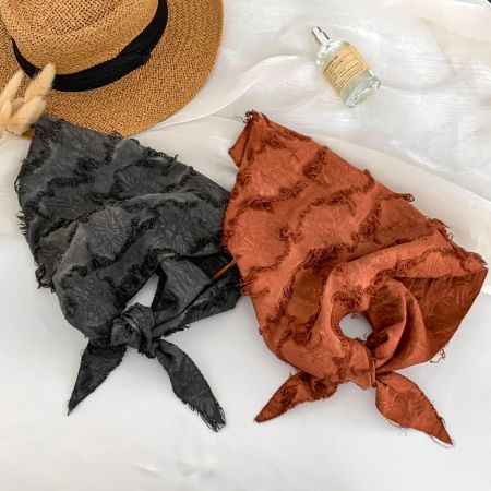1 bandana quotidien en polyester de couleur unie pour femme