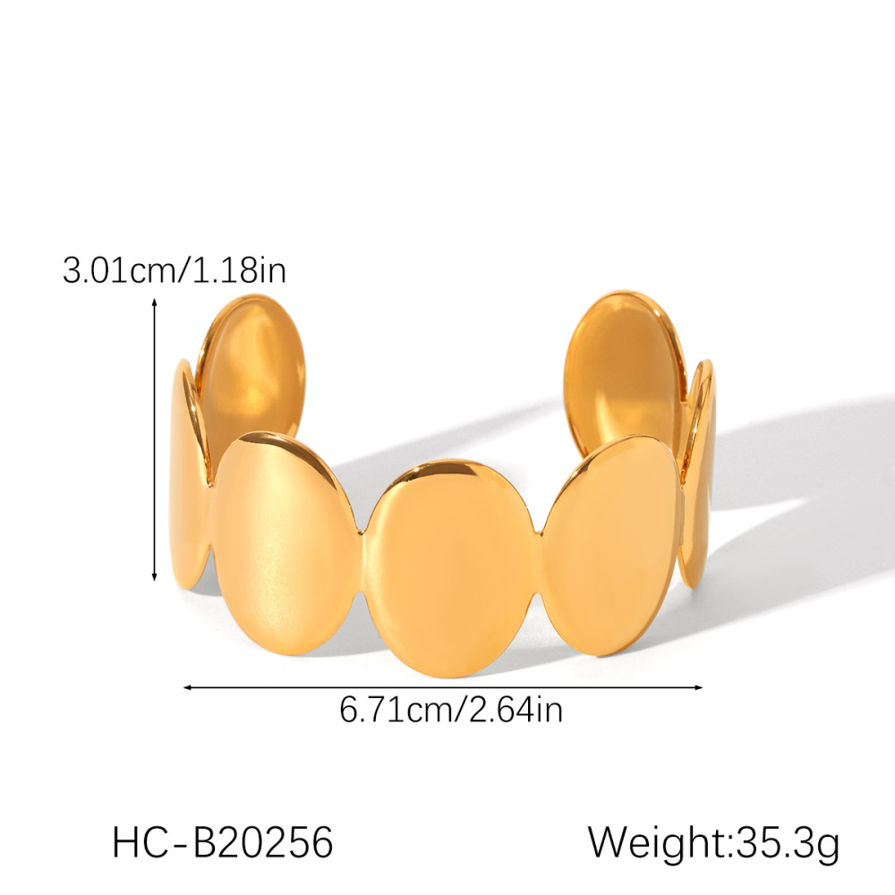Bracelet Jonc Pour Femme, 1 Pièce, Forme Simple Et Irrégulière, Motif Papillon, En Acier Inoxydable, Étanche, Couleur Or Image2