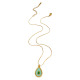 Collier pendentif en forme de larme 