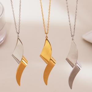Ensembles De Bijoux Pour Femmes En Acier Inoxydable Imperméable, Couleurs Or Et Argent, Au Style Minimaliste h5 Image3