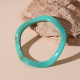 Bracelet géométrique en acrylique cyan Image4