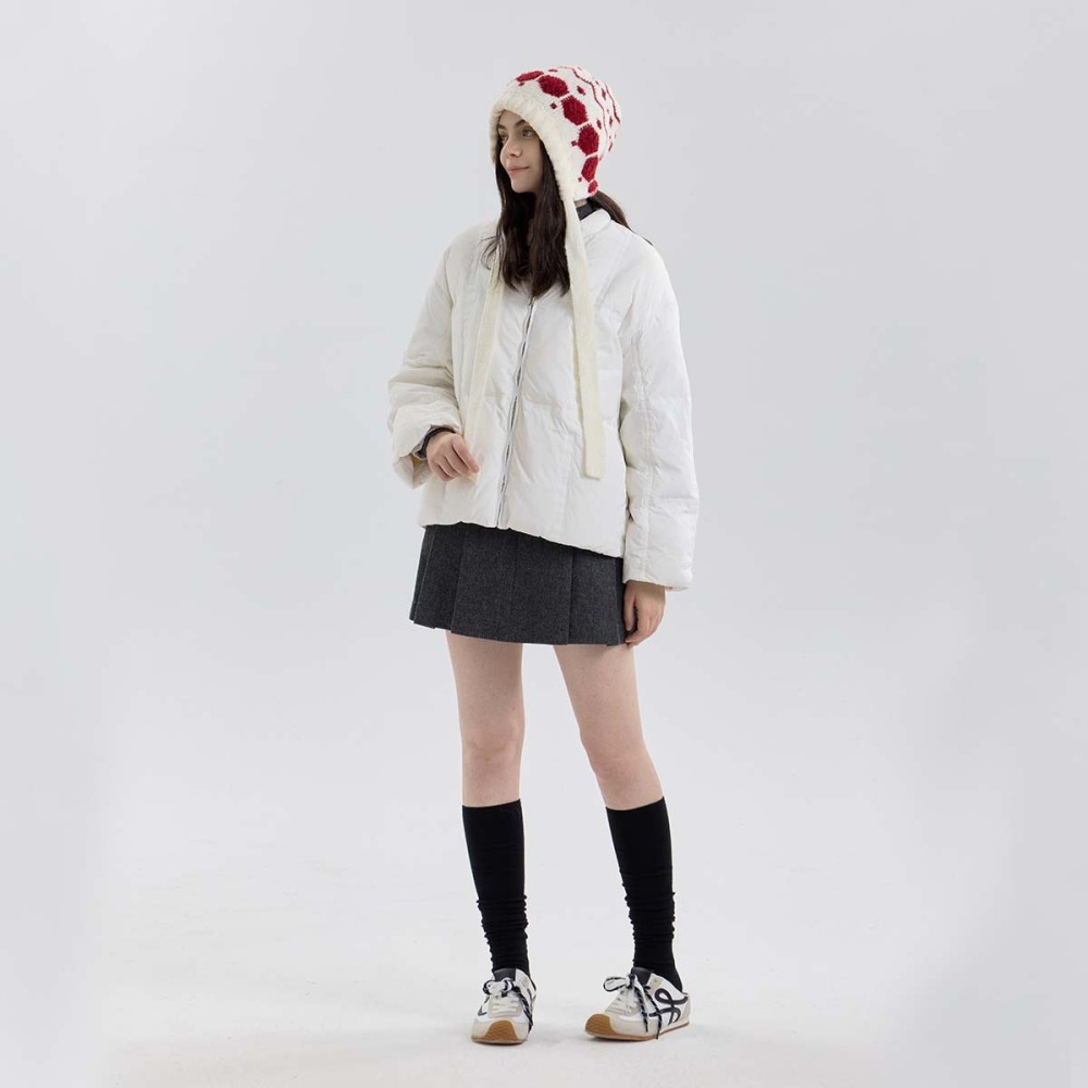 1 Chapeau Pour Femme En Polyester Motif Flocon De Neige Image4