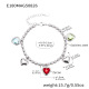 Bracelet cœur en acier et zircon E180 16+5 cm Image8