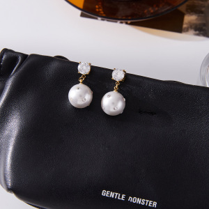 1 Paire De Boucles D'Oreilles Pendantes Élégantes Pour Femme, En Acier Inoxydable Doré, Étanches. h5 Image5