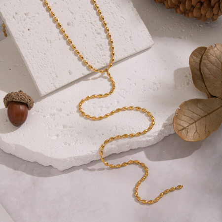 Collier pendentif en perles à pompon en forme de Y, 1 pièce 2