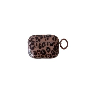 Étui Pour Écouteurs Pour Femme, 1 Pièce, Motif Léopard Translucide h5 Image4