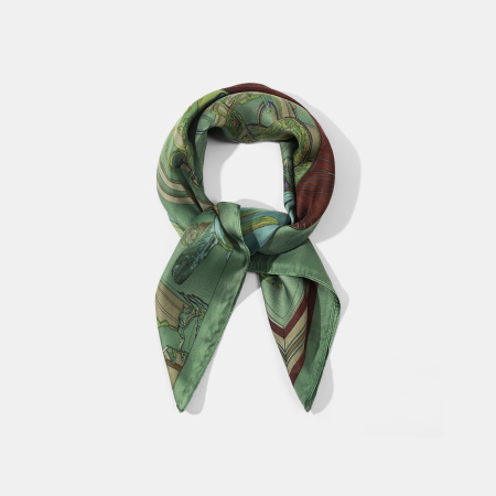 Bandana vintage en rayonne pour femme, 1 pièce 2