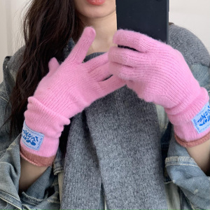 1 Paire De Gants Élégants En Polyester De Couleurs Mélangées Pour Femmes h5 Image4
