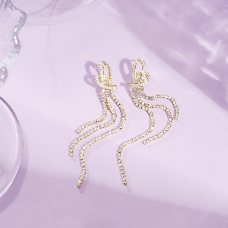 1 paire de boucles d'oreilles festives en cuivre avec pompon en forme de cœur 2