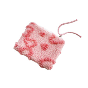1 Trousse De Maquillage Compacte En Peluche Pour Femme, Motif Floral, Romantique Et Mignon h5 Image4