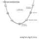 Collier cœur en acier et zircon TXP384-B 41+5 cm Image6