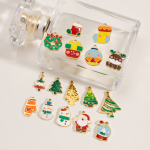 1 Pendentif De Noël Mignon À Faire Soi-Même, En Acier Inoxydable Étanche, Couleur Or, Pour Femme h5 Image4