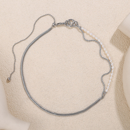 Collier de perles en acier inoxydable étanche (1 pièce) 2