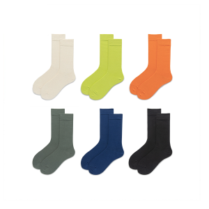 1 Paire De Chaussettes Mi-Mollet En Coton Style Urbain h5 Image2