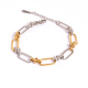 Couleur or et argent/Taille unique/Bracelet style 3 Image3