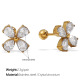 Boucles d'oreilles en zircon doré Image4