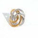 Couleur or et argent/Taille unique/Style de bague 2 Image2