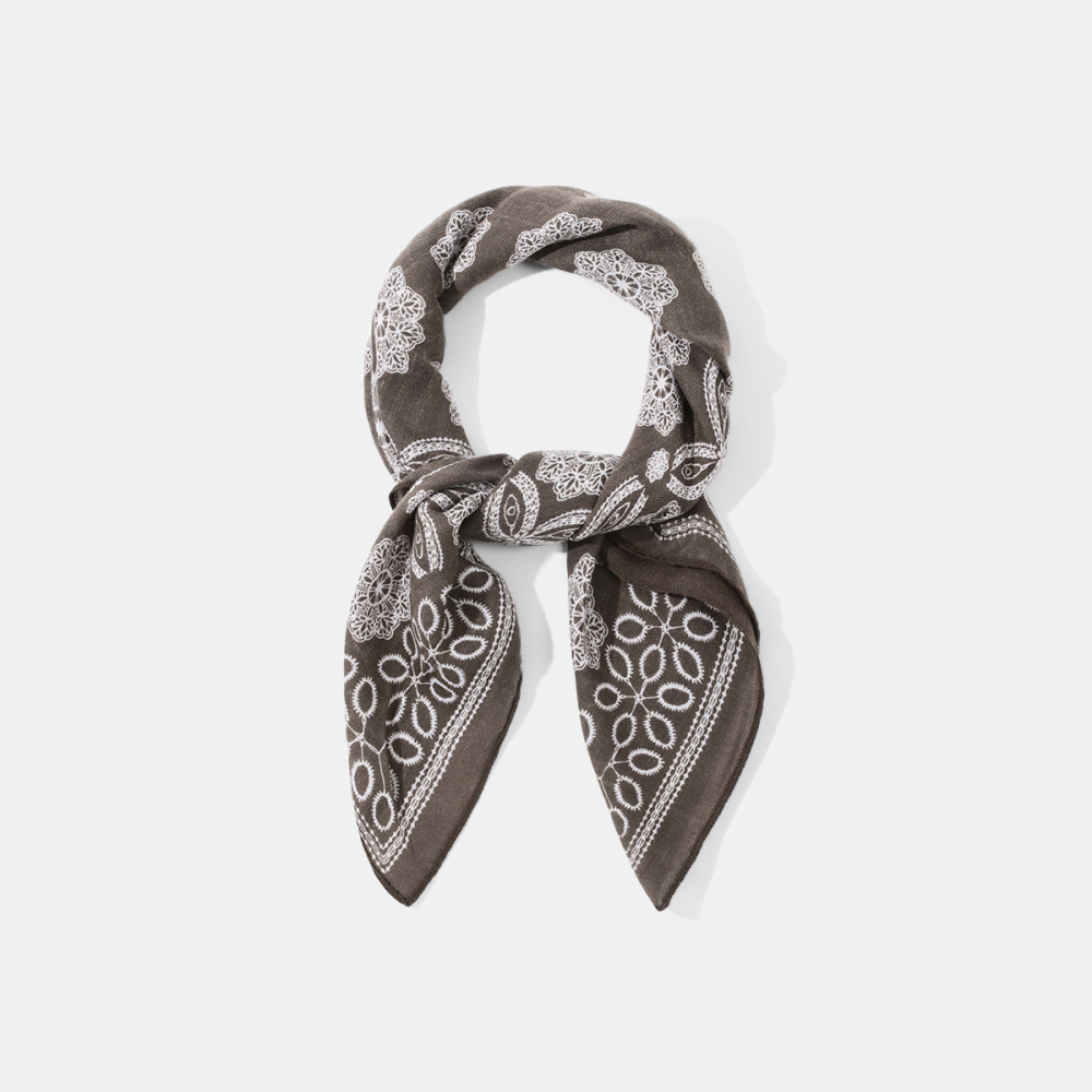 Bandana Classique En Rayonne À Fleurs Pour Femme, 1 Pièce Image3