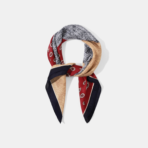 Bandana Pour Femme En Rayonne À Motif Patchwork De Fleurs De Cajou, 1 Pièce h5 Image3