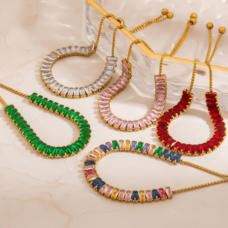 Collier à maillons pour femme, luxueux, de forme irrégulière, en acier inoxydable, étanche, couleur or (1 pièce)
