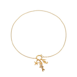 Ensembles De Bijoux Pour Femmes En Acier Inoxydable, Couleur Or, Représentant De Magnifiques Poissons h5 