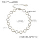 TXE377-Bracelet Cercle Acier Zircon 17+5cm Image6