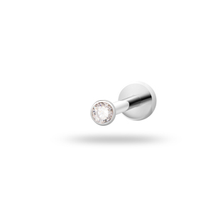 Boucles D'Oreilles Percées Simples En Alliage De Titane Et Zircon Pour Femme, 1 Pièce h5