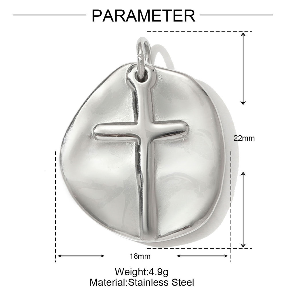 Pendentif Femme En Acier Inoxydable Étanche, Magnifique, En Forme D'Ange (1 Pièce) Image2