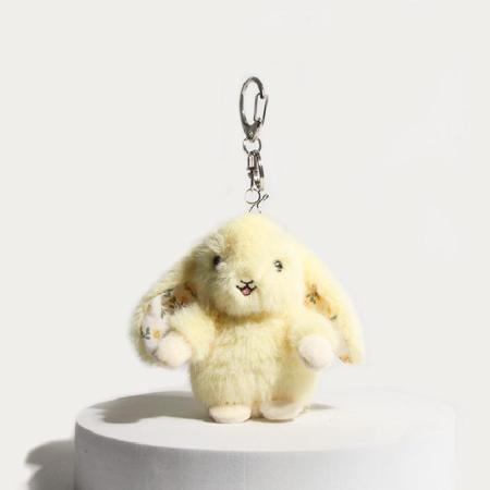 1 breloque pour sac femme en fibre de polyester, motif lapin mignon