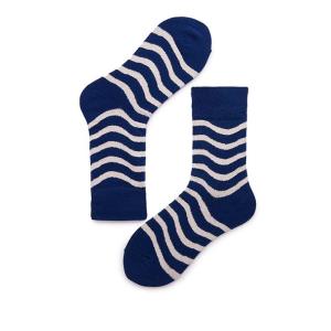 1 Paire De Chaussettes Mi-Mollet Classiques À Rayures En Coton Pour Femme h5 Image2