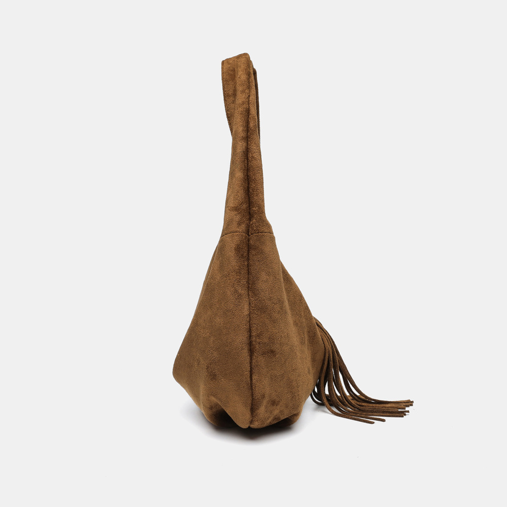 Sac À Bandoulière Ethnique Décontracté En Imitation Daim Pour Femme, 1 Pièce Image3