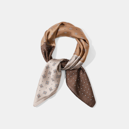 Bandana pour femme en rayonne à pois patchwork 1 pièce 2