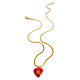 Collier coeur rouge 