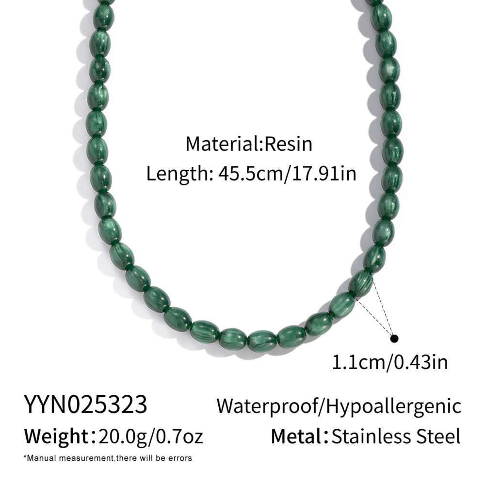 Ensemble De Colliers Et Pendentifs Coquillages En Perles De Résine De Forme Irrégulière 