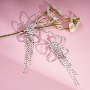 1 Paire De Boucles D'Oreilles Festives À Pompons Et Fleurs En Cuivre h5 Image4