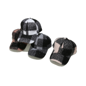 Casquette De Baseball Décontractée À Carreaux 1 Pièce h5 Image2