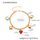 E180-Bracelet cœur doré en zircon 16+5 cm Image7