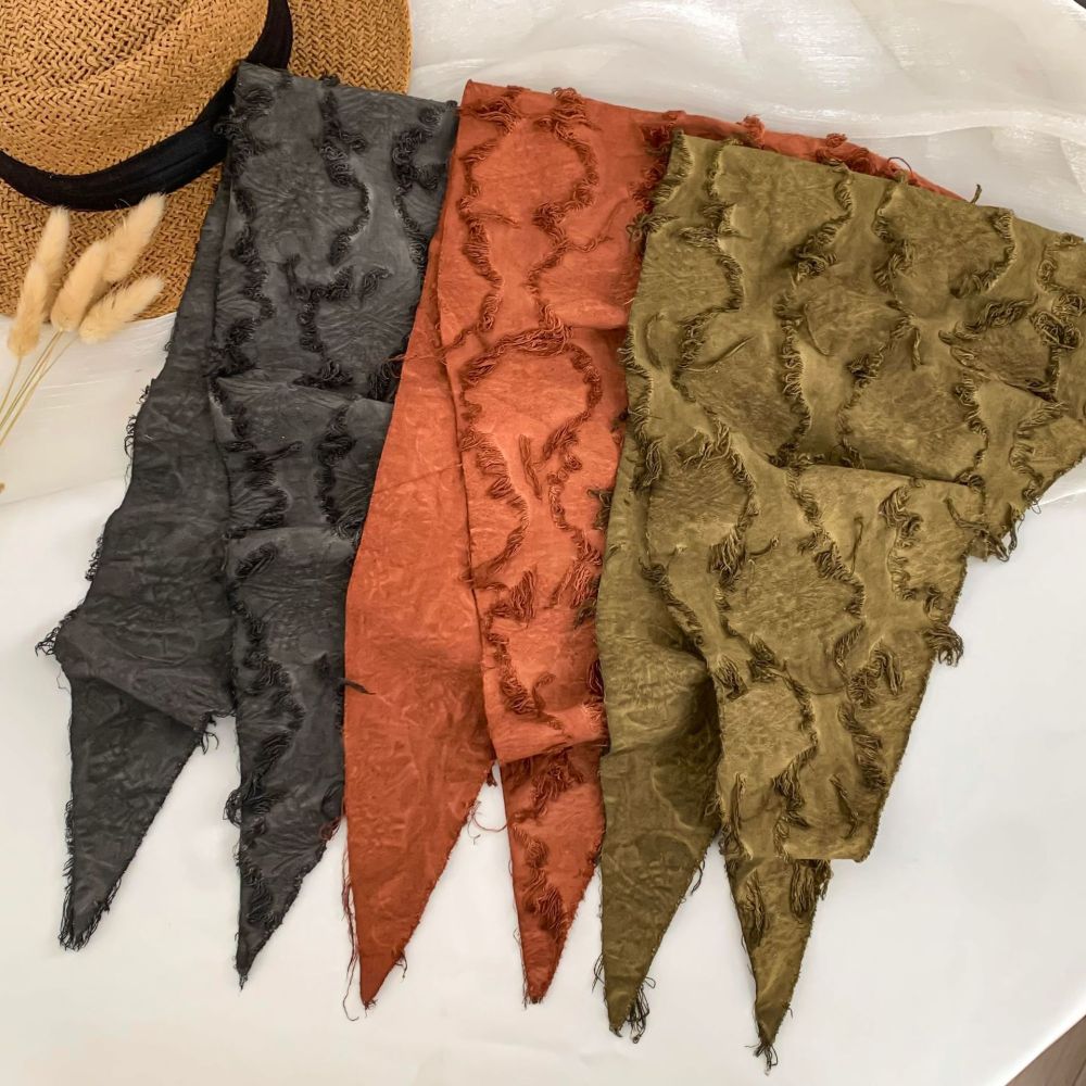1 Bandana Quotidien En Polyester De Couleur Unie Pour Femme h5Image2