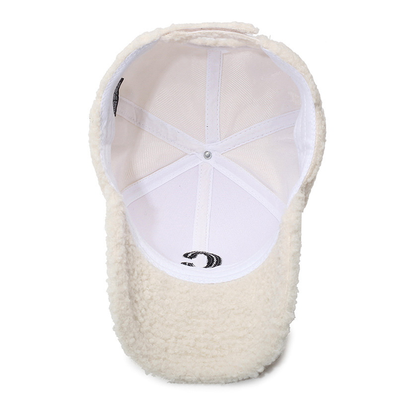 1 Casquette De Baseball Décontractée En Peluche Avec Lettres h5Image5