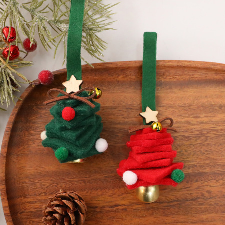 1 sapin de Noël classique en feutrine de laine - Fournitures de fête