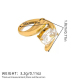 Couleur or/Taille unique/Ring style 9 Image9