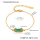 TXE453-Bracelet Pierre Verte 15+5cm Image6